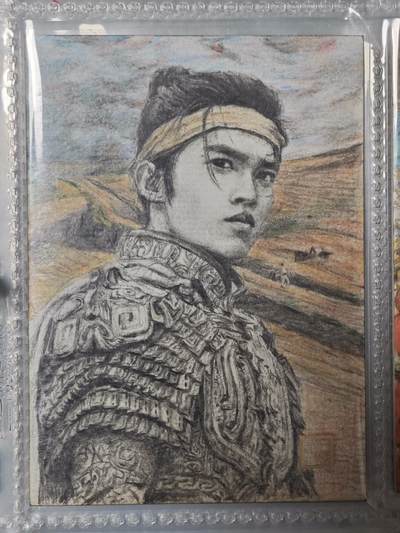 玩卡战线手绘+国潮卡大甩拍第47期（周四晚10点半截拍）请寄存过多的卡友准许发货哇！ - 【手绘卡】史墨封神人物姬昌手绘卡