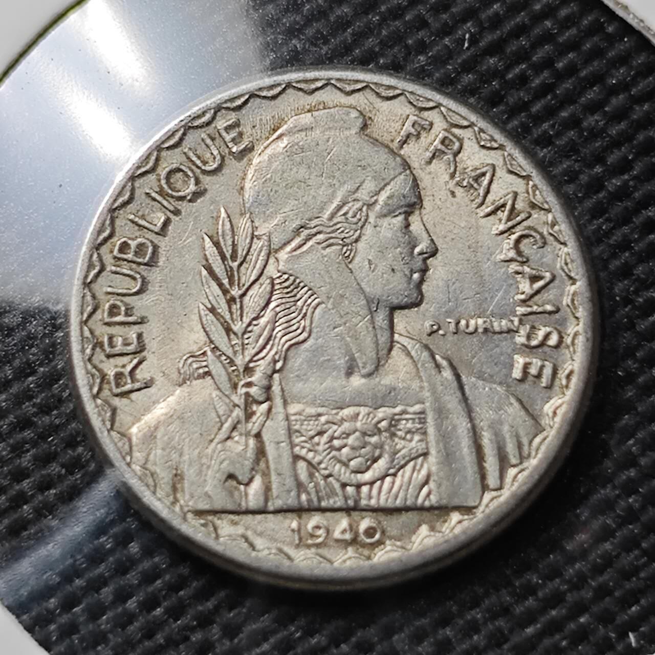 KK钱币收藏小铺  第385期  2月预留时间 周末发货  1940法属印支10分