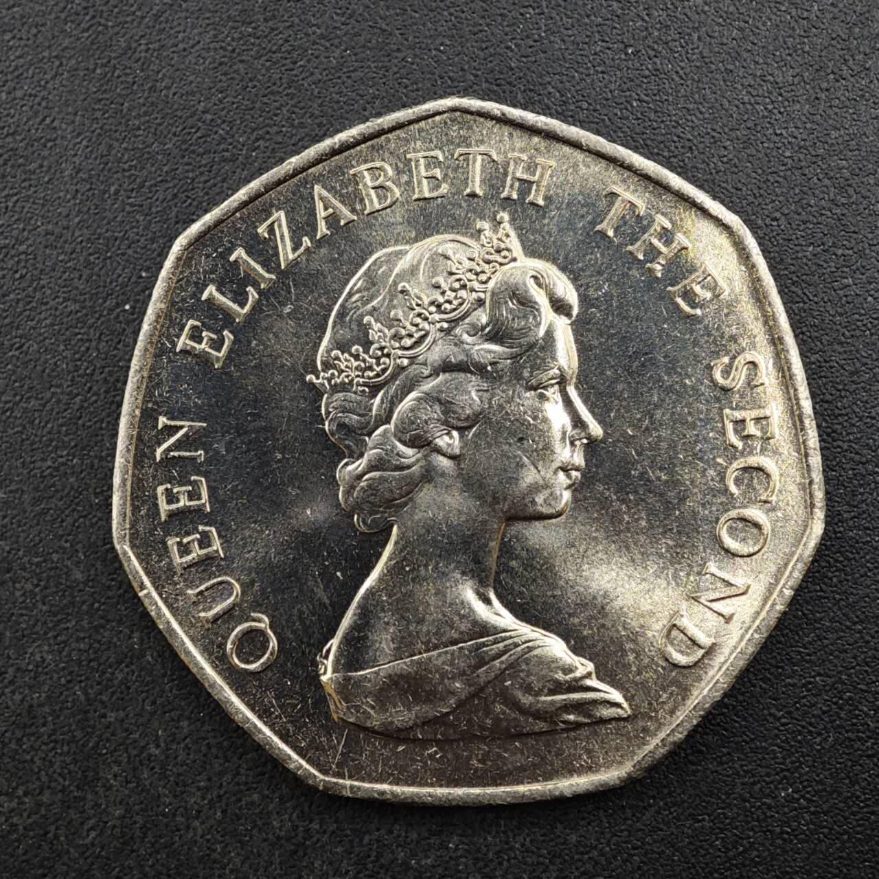 【淘币小摊】限时拍第八百四十拍  散币银币场  满百包邮可预留两周  周一统一发货  福克兰群岛1985年50便士