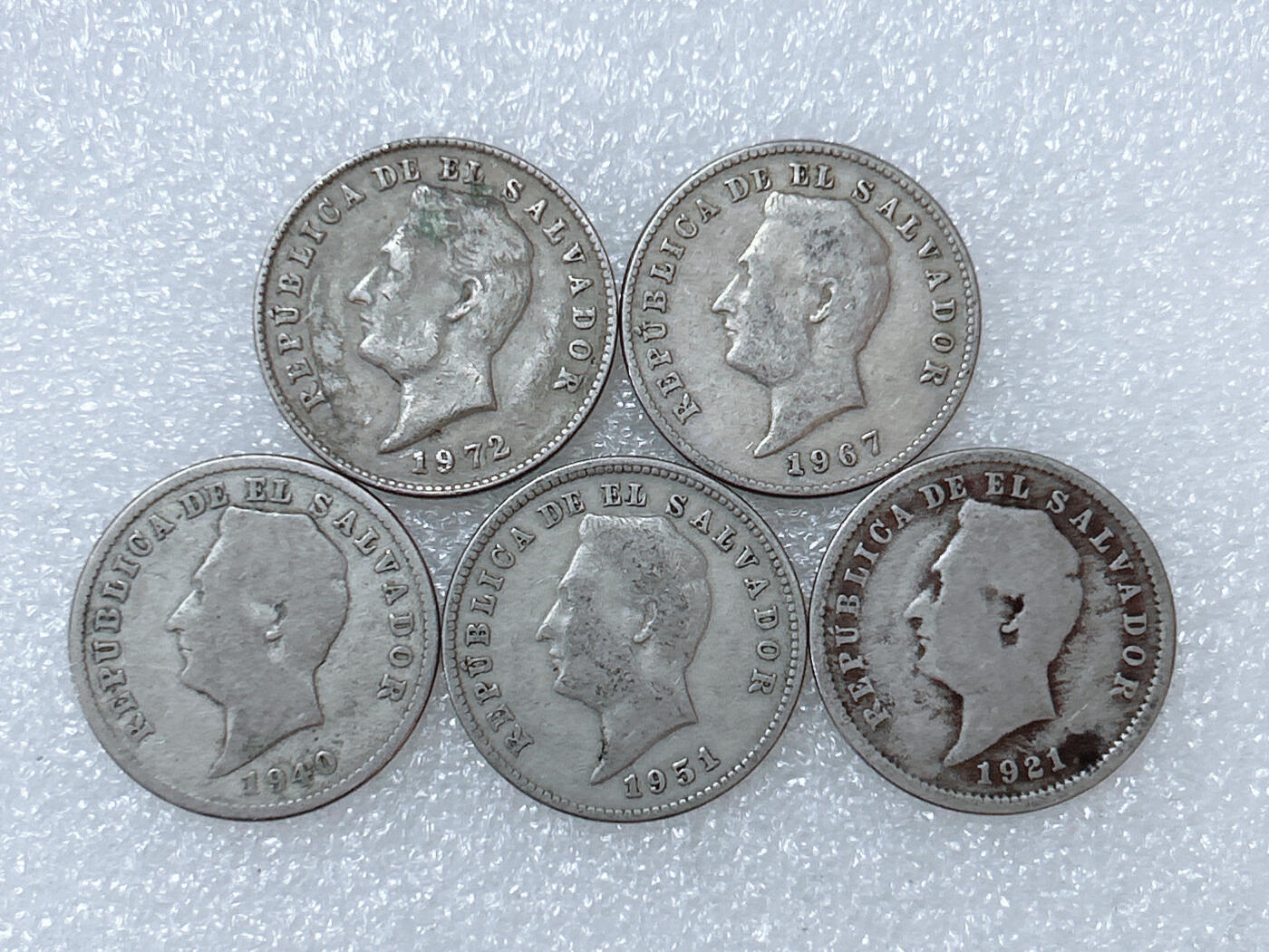 第一海外回流一元起拍收藏 散集专场  第286期 萨尔瓦多10分硬币 5枚