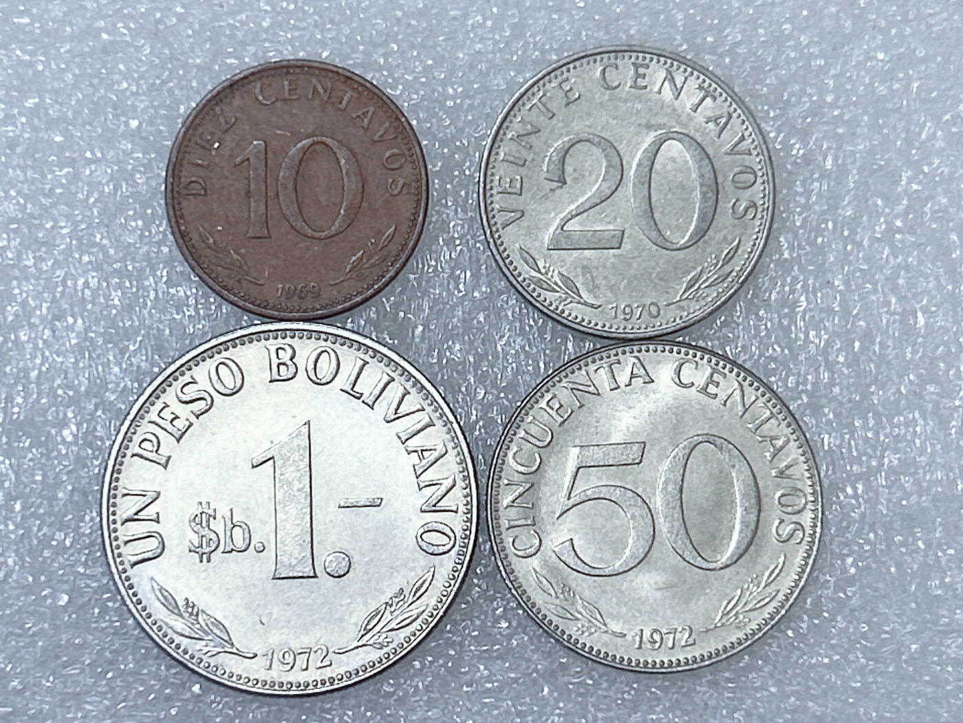 第一海外回流一元起拍收藏 散集专场  第286期 玻利维亚硬币 4枚