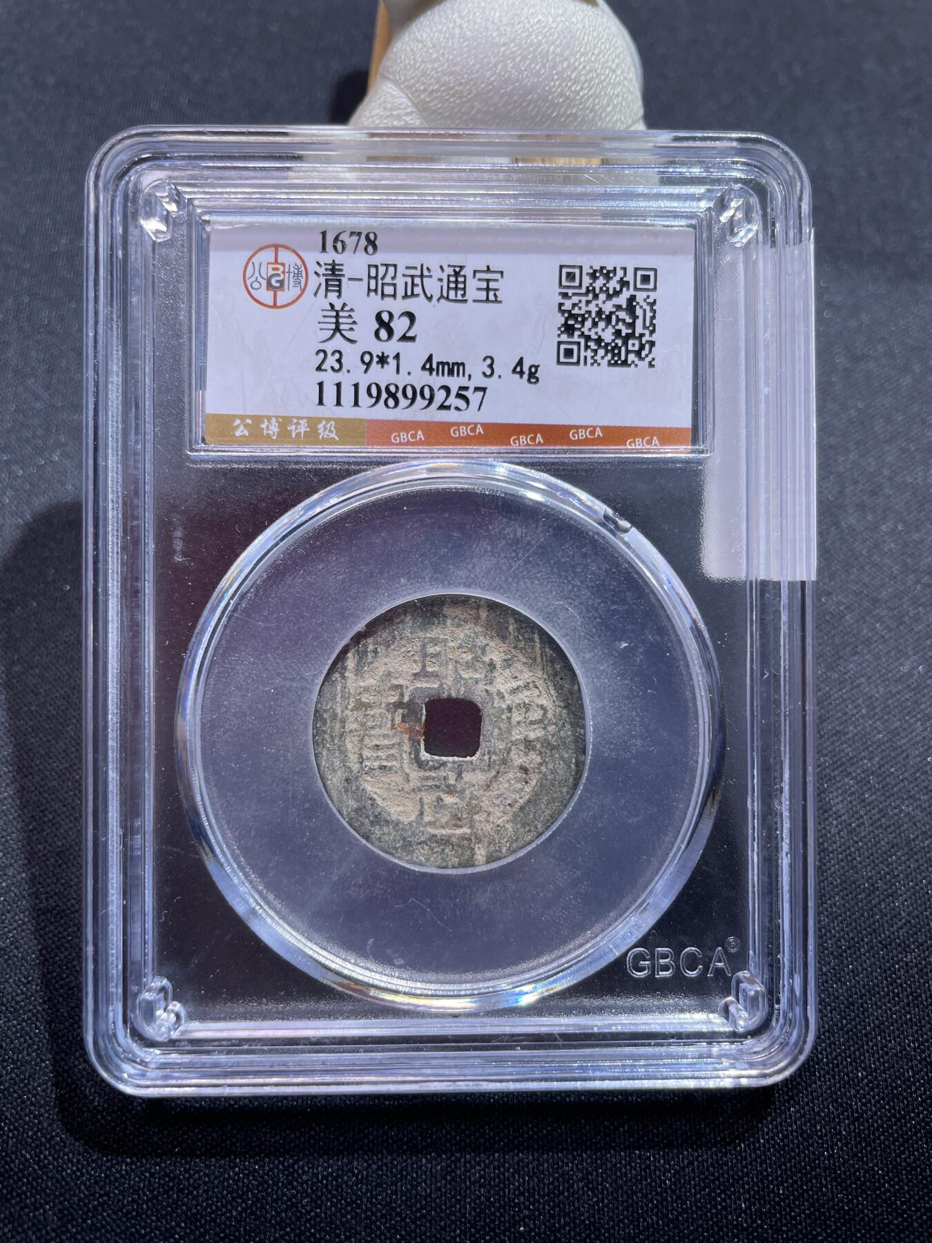 捡漏专场 清-昭武通宝