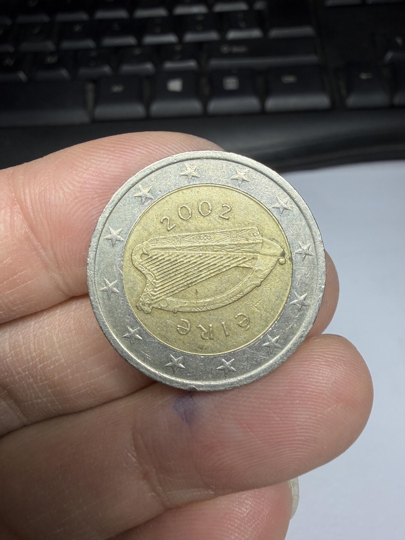 2026年集古藏今外币拍卖第一期-第2场—（总第299拍），可以寄存60天，满160元包邮。 2002年爱尔兰2欧元