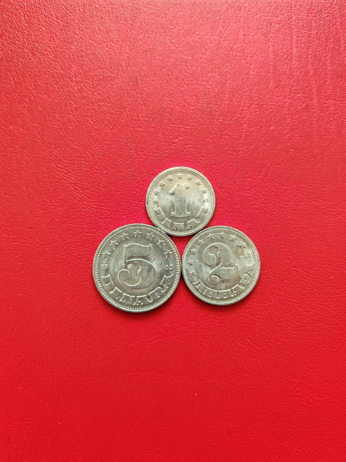 【云涧收藏】第八十五场，无预留最后收官场。 南斯拉夫1963年3枚