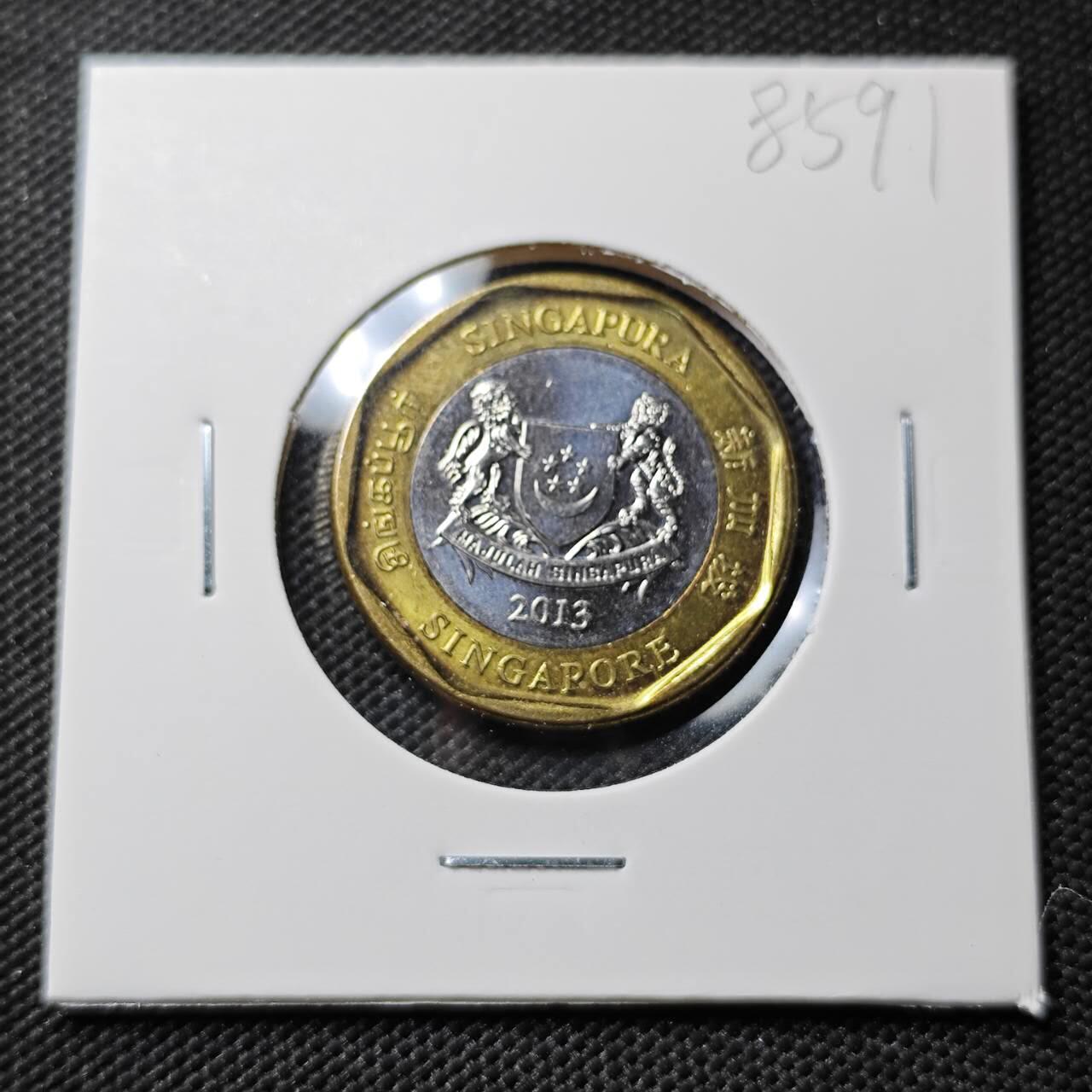 KK钱币收藏小铺  第385期  2月预留时间 周末发货  新加坡1元