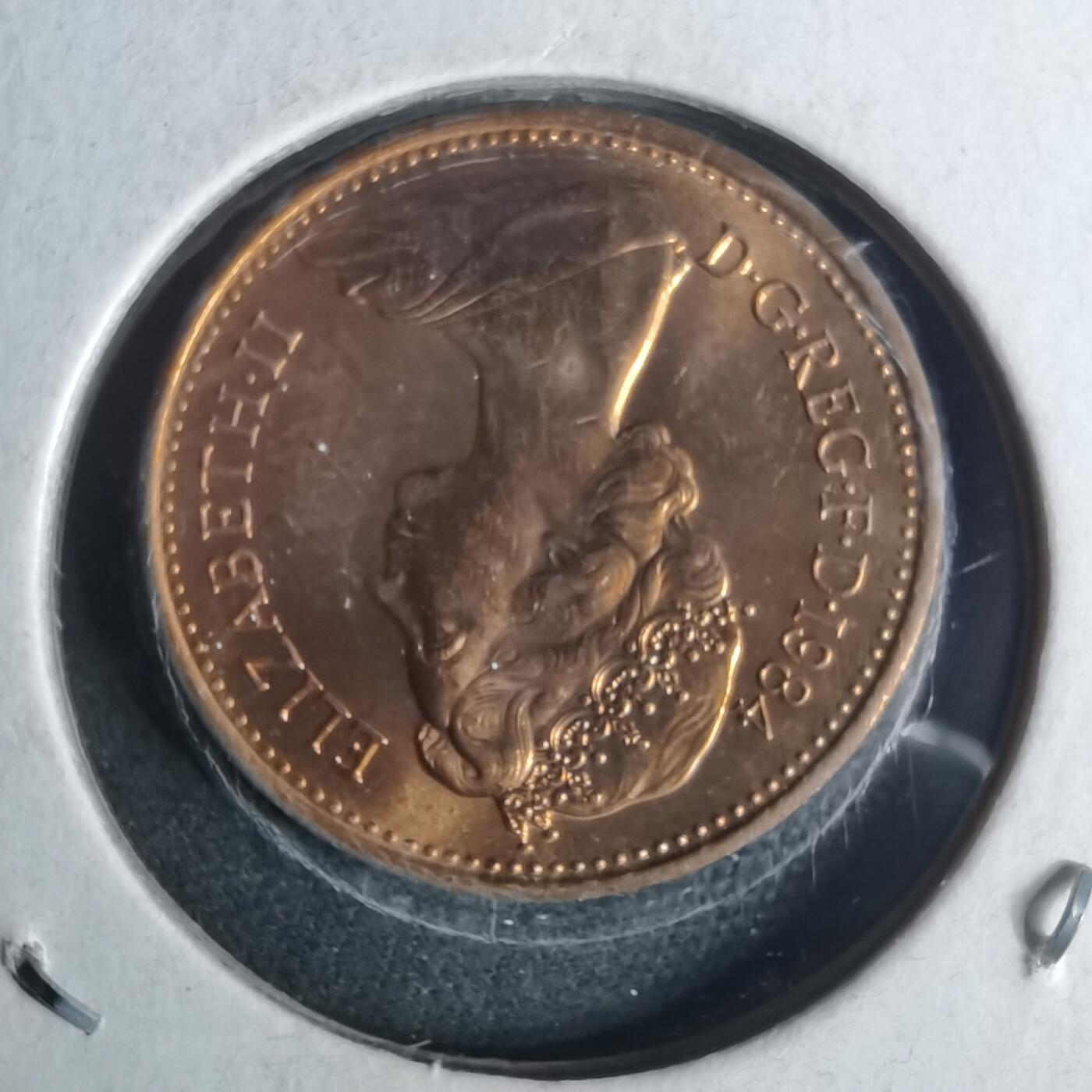 沼泽如烟--第952场 英国1984年1便士