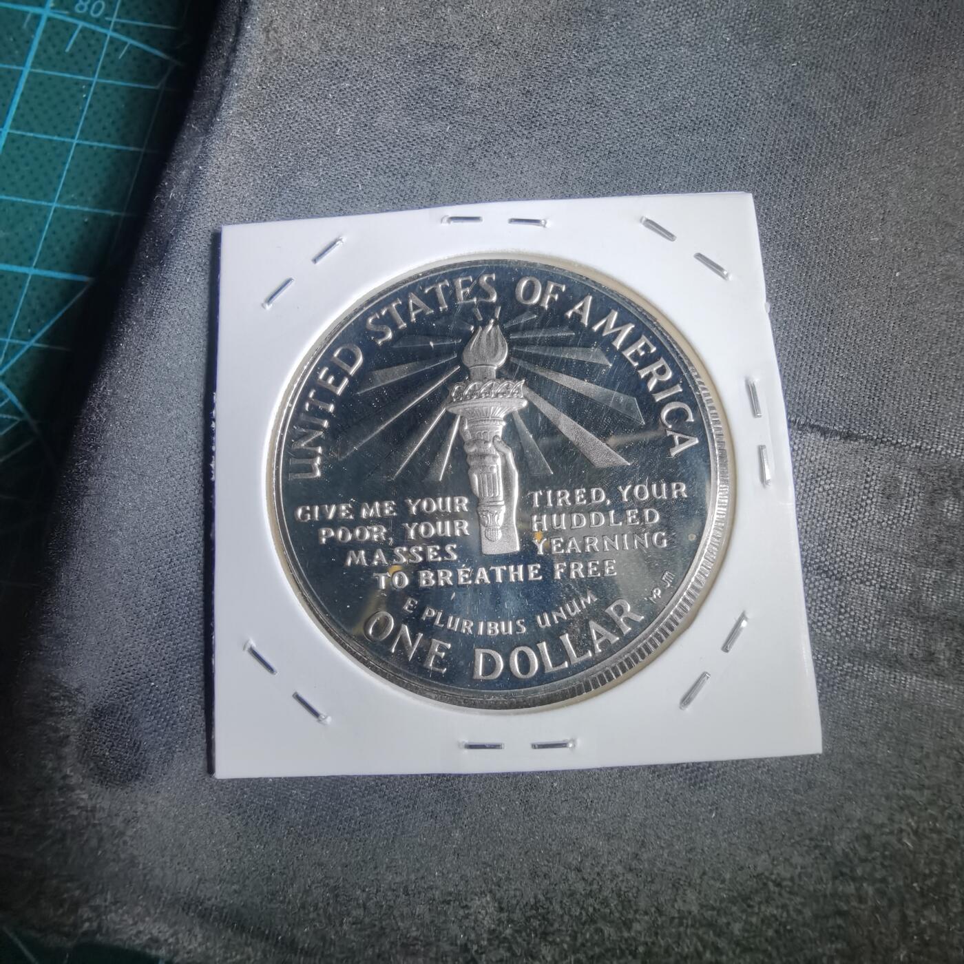 沼泽如烟--第953场 美国1986年1元精制币银币