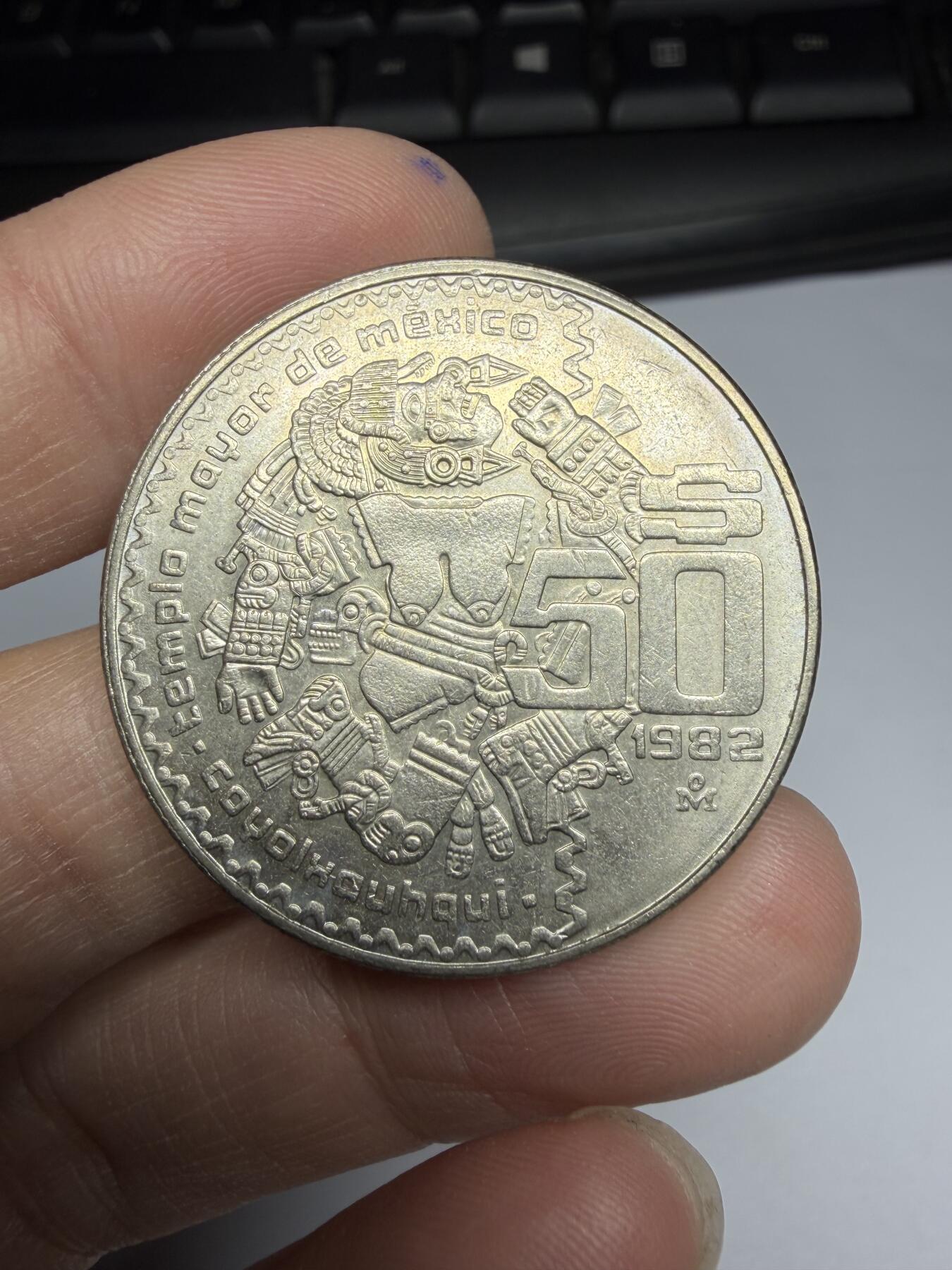 2026年集古藏今外币拍卖第一期-第2场—（总第299拍），可以寄存60天，满160元包邮。 1982年墨西哥50比索