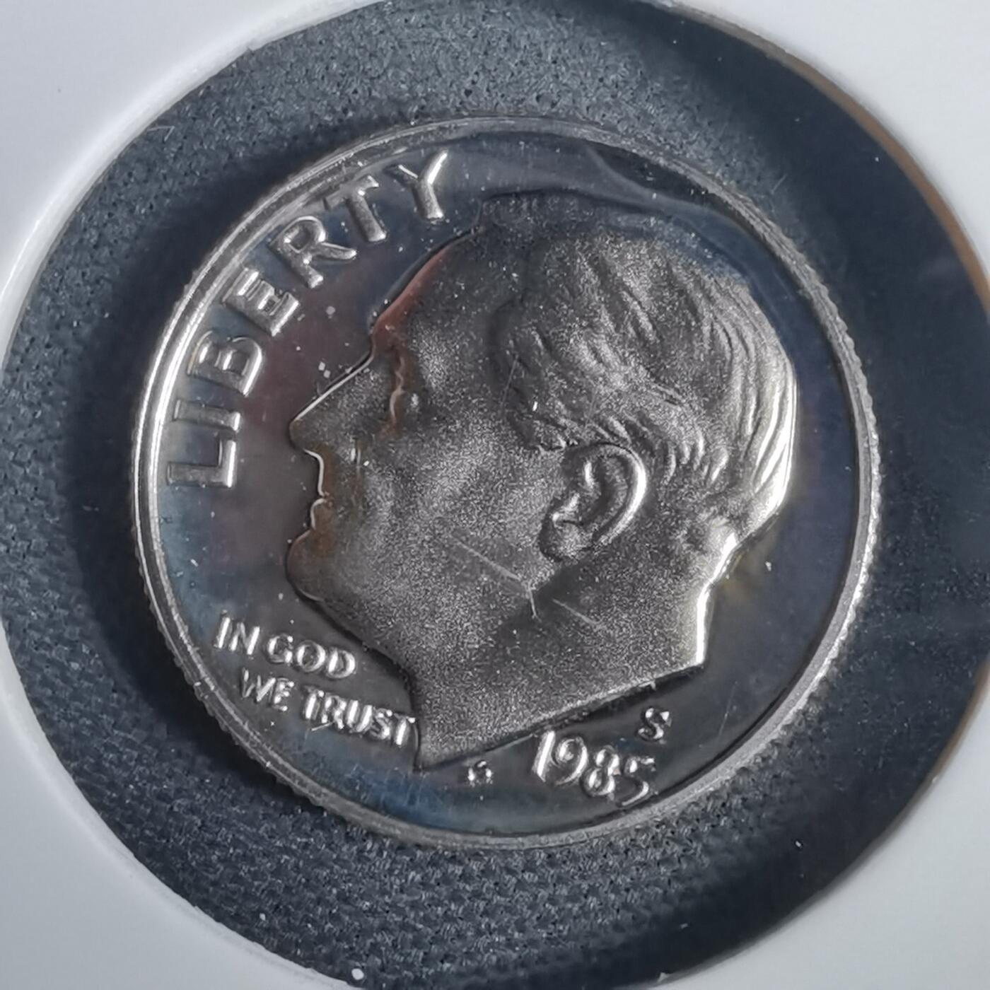 沼泽如烟--第953场 美国1985年10分精制币