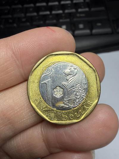 2026年集古藏今外币拍卖第一期-第2场—（总第299拍），可以寄存60天，满160元包邮。 - 2014年新加坡1元