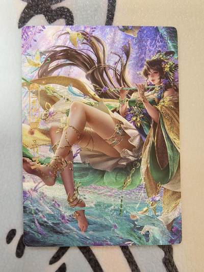 丫丫卡拍--24期*满赠妲己特卡，本场包含之前流拍品（1月6日22点截拍） - 【卡玩帕克】神州百花-弄玉 三渐变