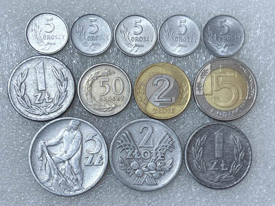 第一海外回流一元起拍收藏 散集专场  第286期 - 波兰硬币🇵🇱 12枚