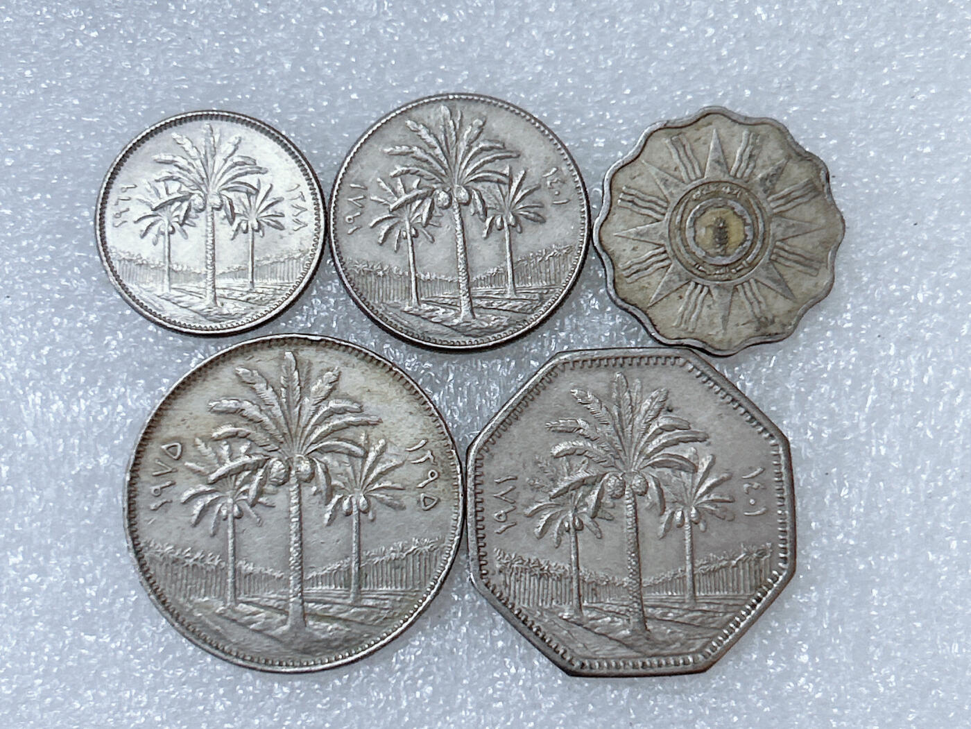 第一海外回流一元起拍收藏 散集专场  第286期 伊拉克硬币 5枚