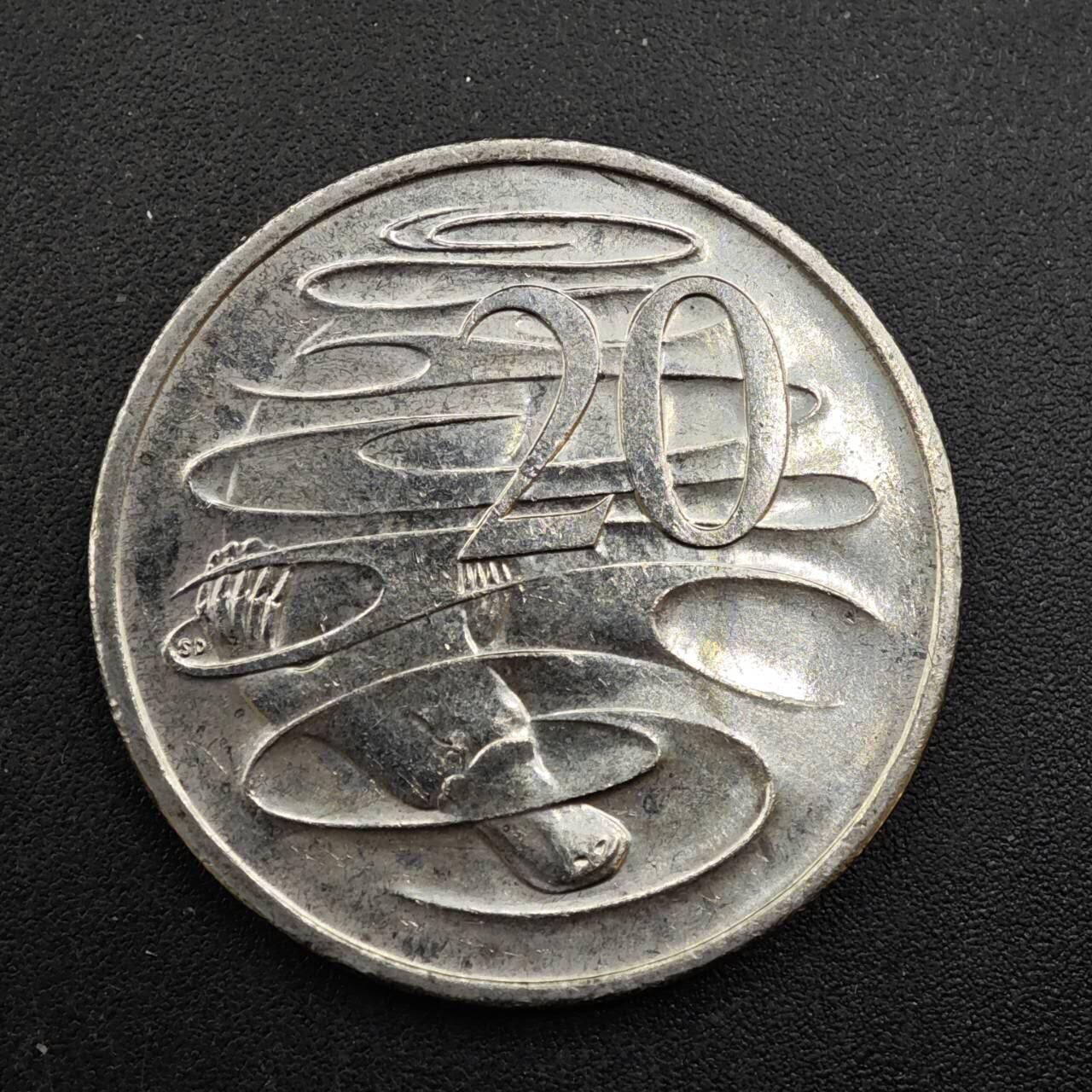 【淘币小摊】限时拍第八百四十拍  散币银币场  满百包邮可预留两周  周一统一发货  澳大利亚2016年货币50周年20分纪念币