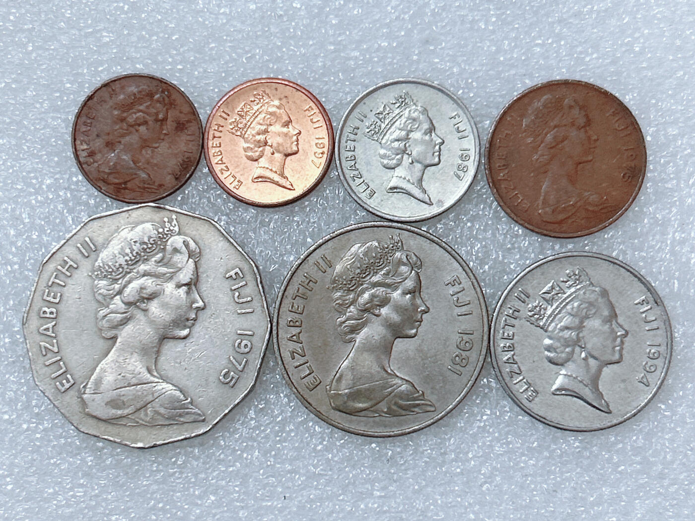 第一海外回流一元起拍收藏 散集专场  第286期 斐济硬币 7枚