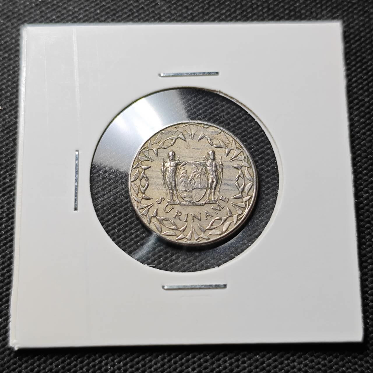 KK钱币收藏小铺  第385期  2月预留时间 周末发货  1966苏里南25分