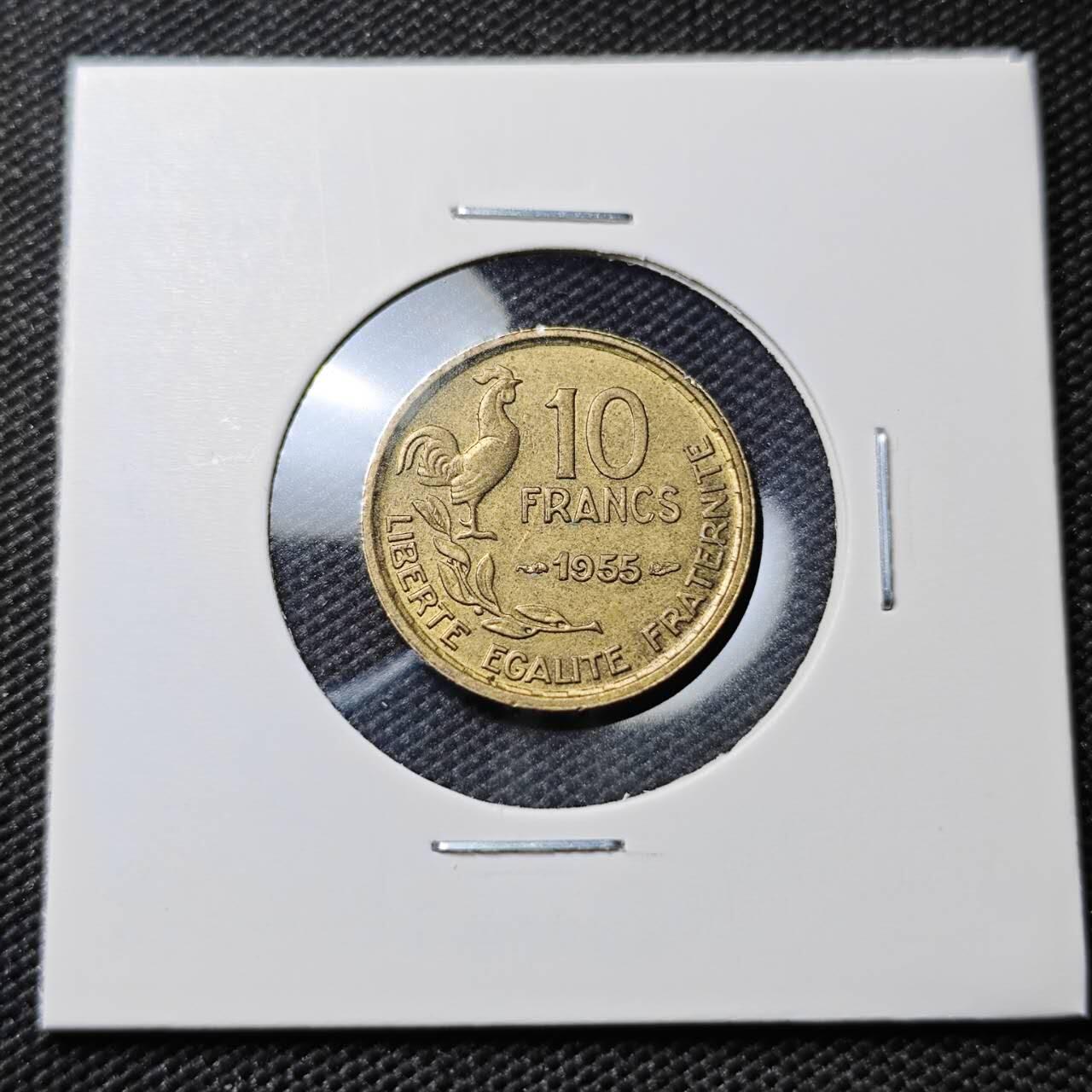 KK钱币收藏小铺  第385期  2月预留时间 周末发货  法国10法郎铜币