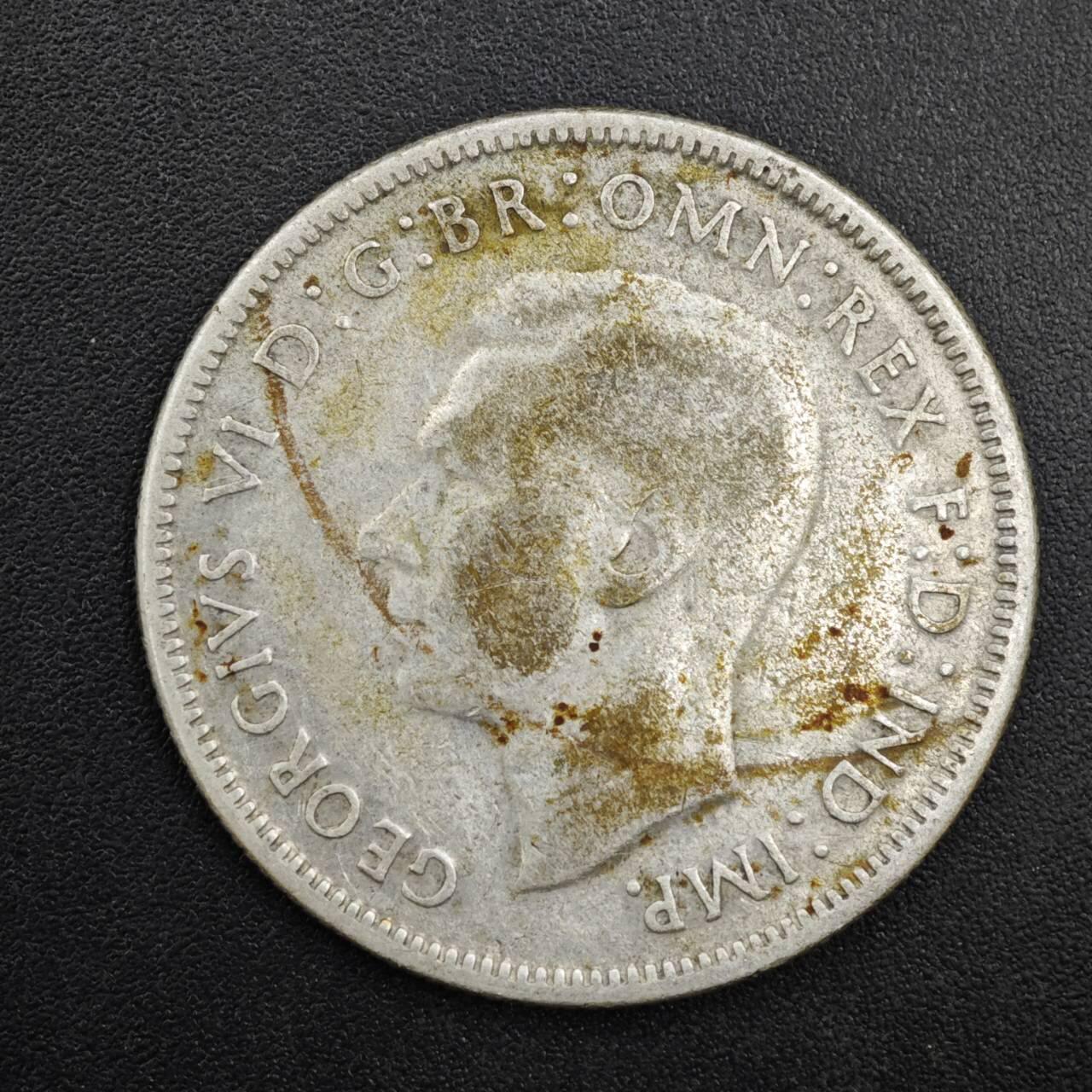 【淘币小摊】限时拍第八百四十拍  散币银币场  满百包邮可预留两周  周一统一发货  澳大利亚1946年乔治六世弗洛林银币参考银价98