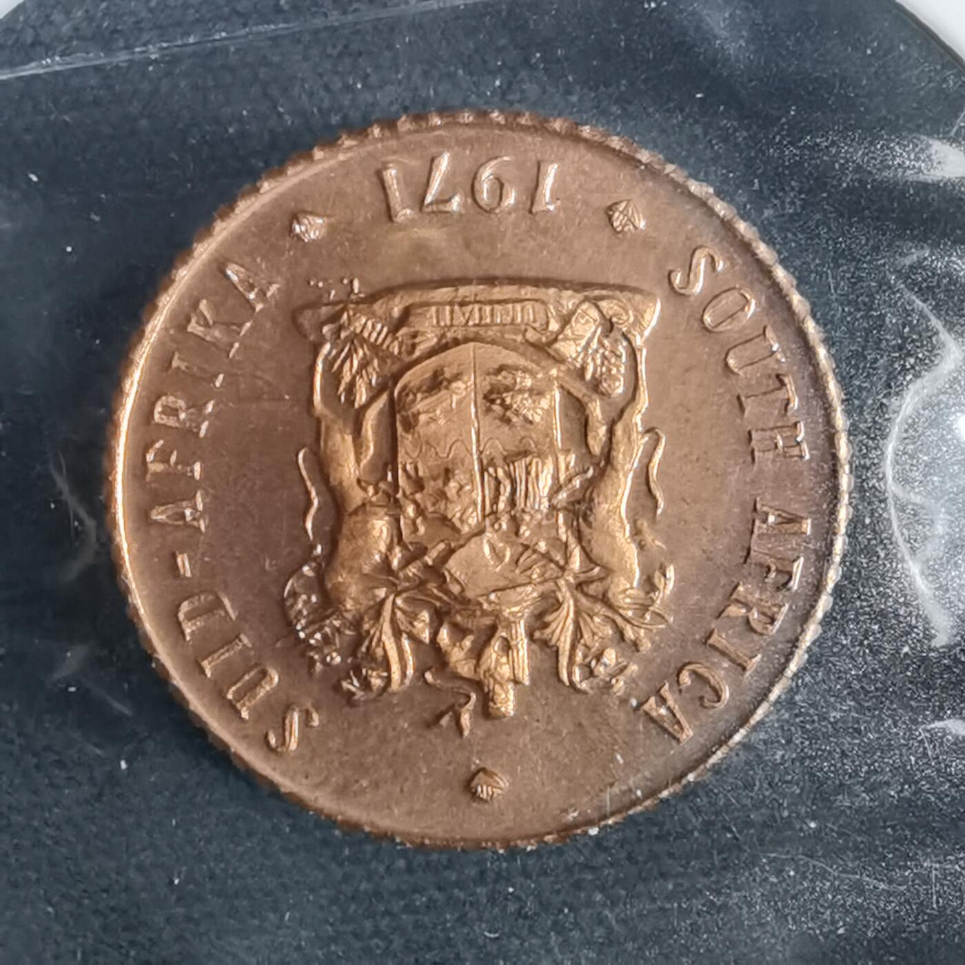 沼泽如烟--第953场 南非1971年半分精制币