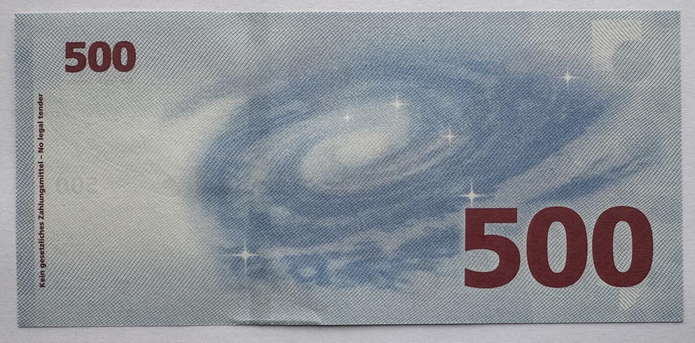 2026第1场（总第228期）：精品测试钞、外钞、塑料钞、连体钞综合场 德国捷德G&D “红版木星”500面额Galaxy金变绿安全线测试钞UNC