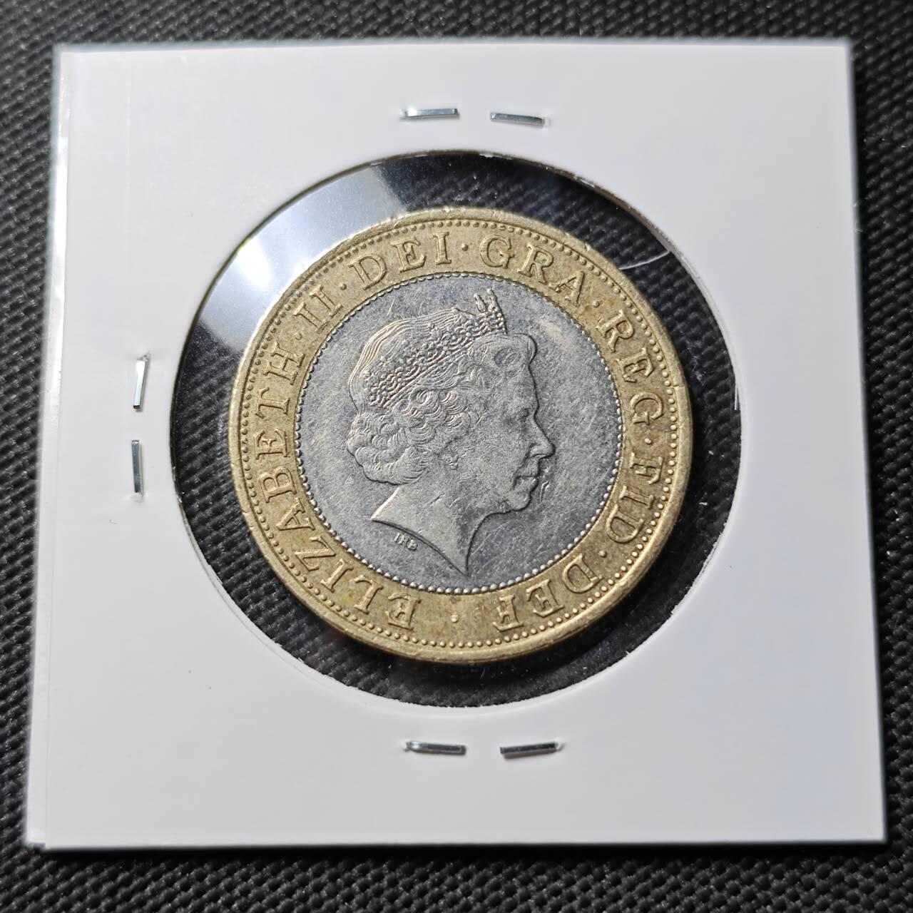 KK钱币收藏小铺  第385期  2月预留时间 周末发货  英国2镑 纪念币