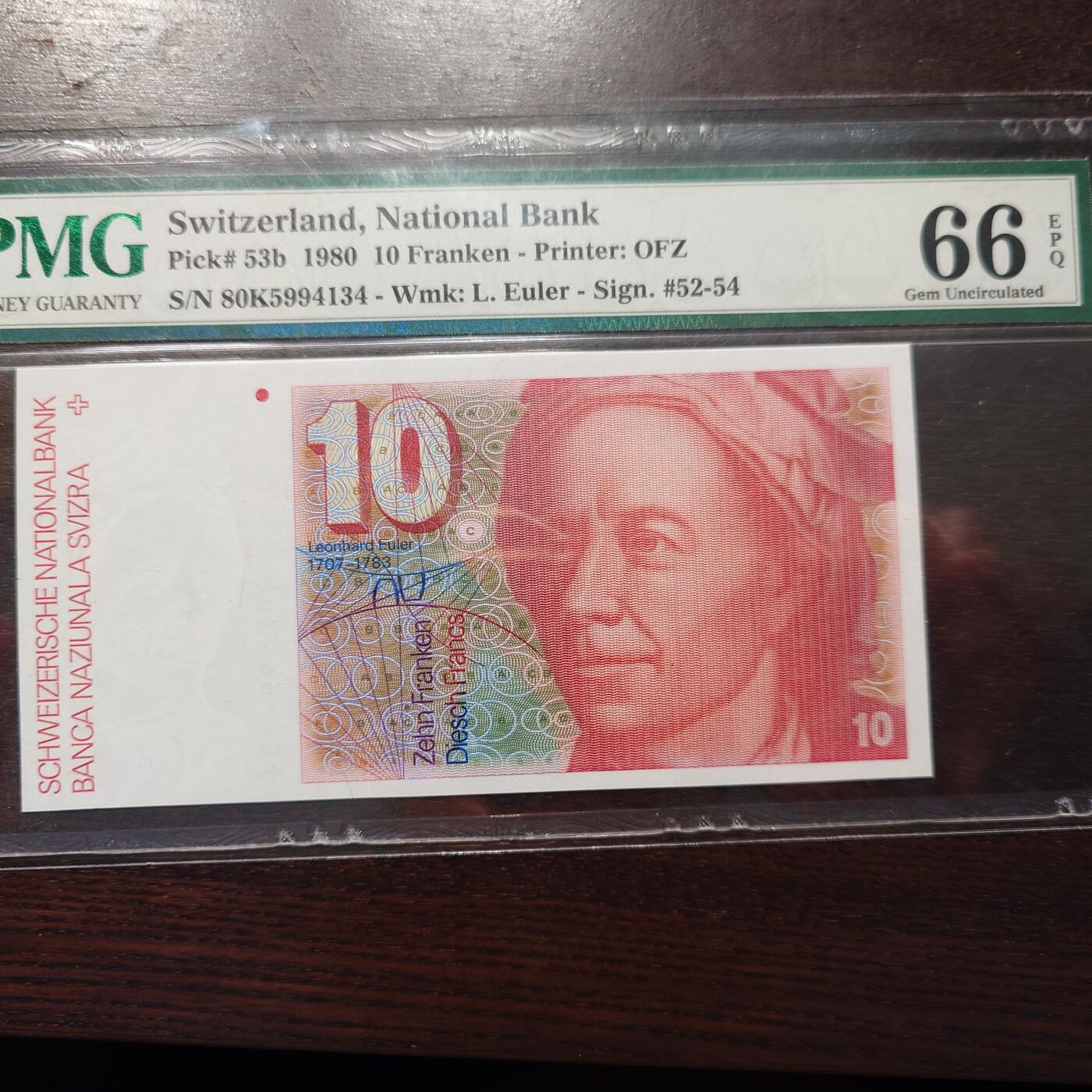 【新年六拍】世界钱币～微拍第227期暨2026年第6期  美/港等硬通评级币剩余尾货 1980年瑞士10法郎 PMG66E尾4