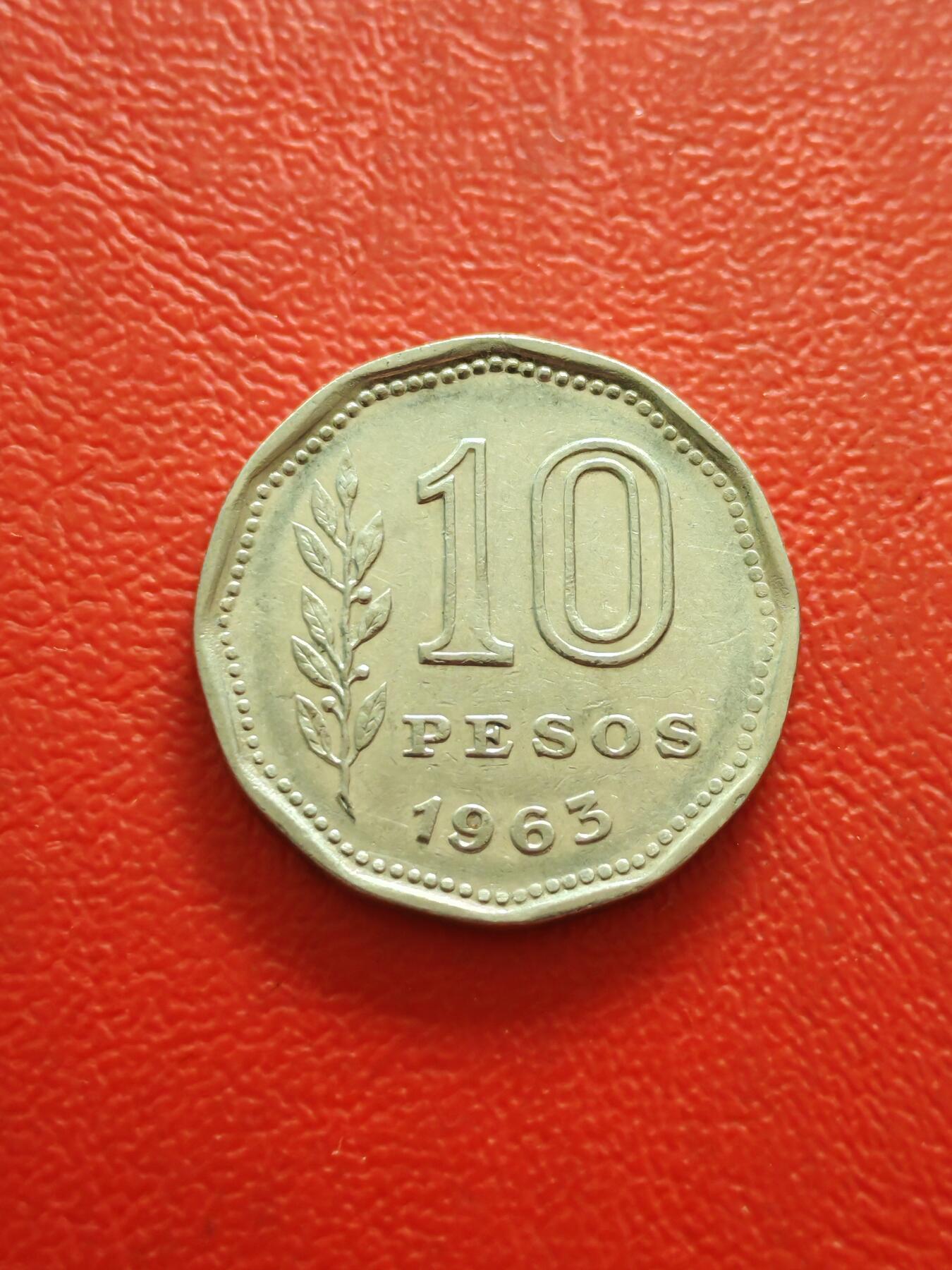 【云涧收藏】第八十五场，无预留最后收官场。 阿根廷1963年10比索