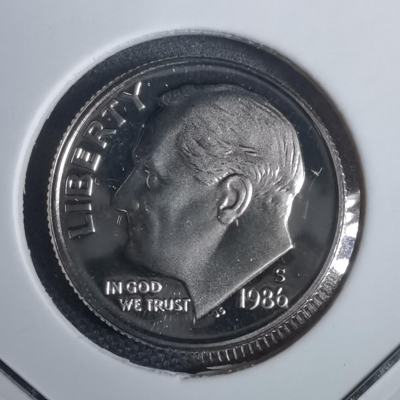 沼泽如烟--第953场 美国1986年10分精制币