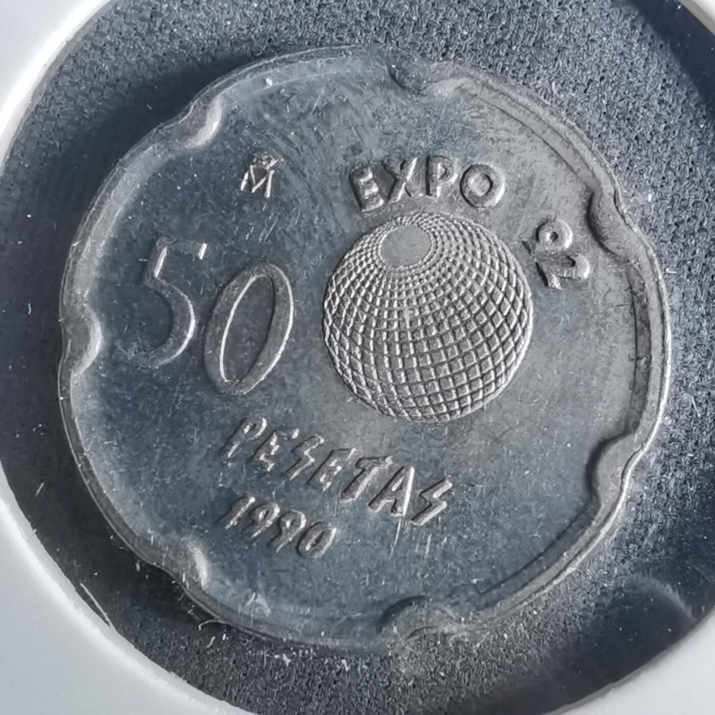 沼泽如烟--第952场 西班牙50比塞塔纪念币