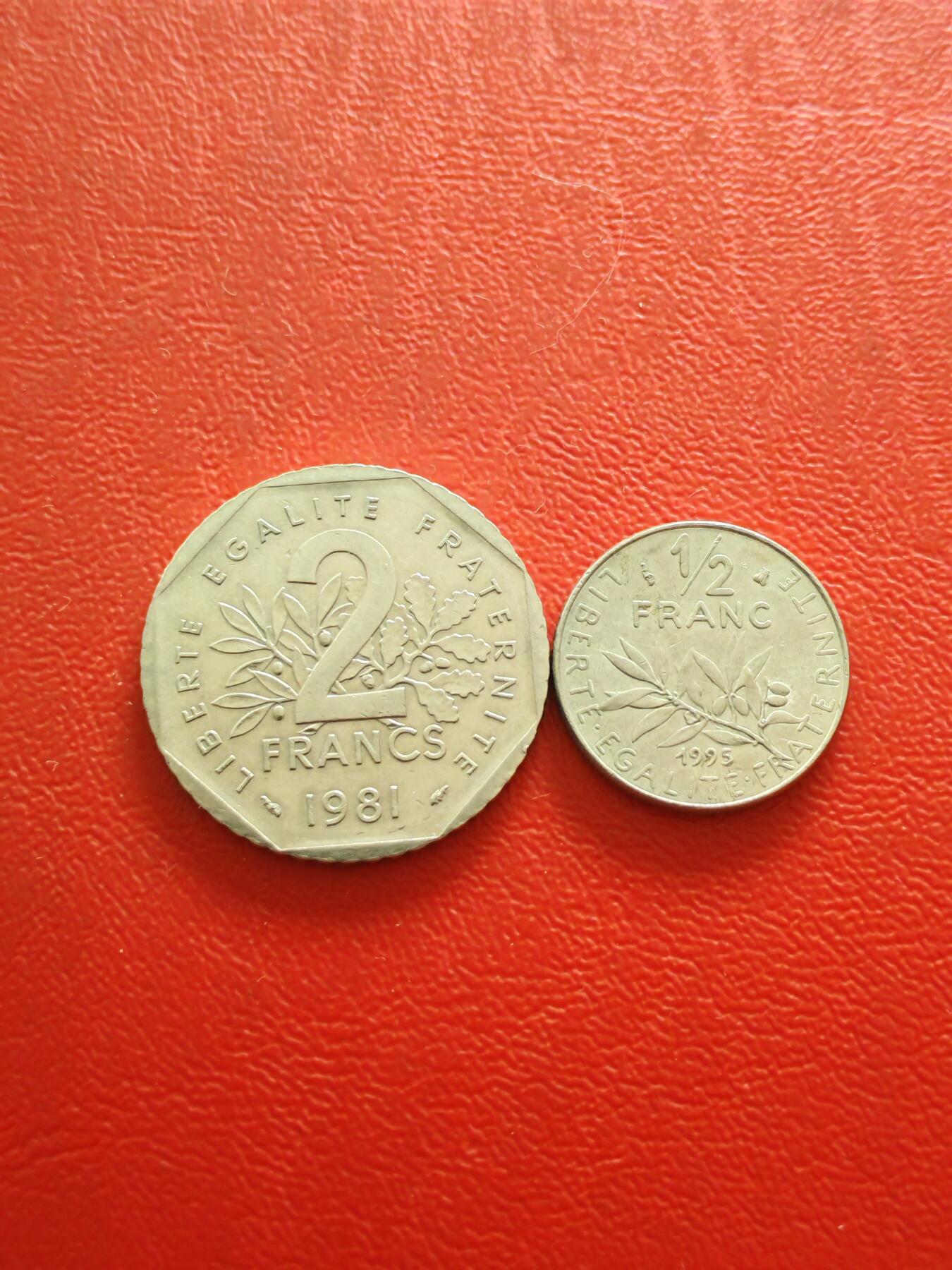 【云涧收藏】第八十五场，无预留最后收官场。 法国1/2、2法朗2枚