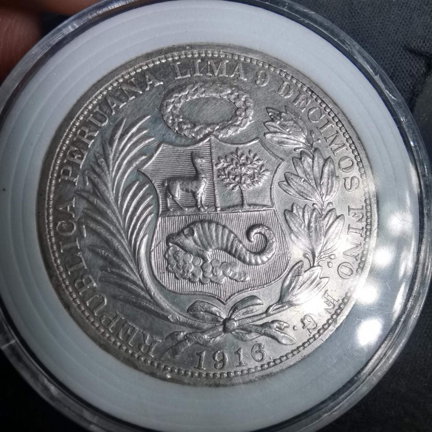 沼泽如烟--第953场 秘鲁1916年1索尔银币