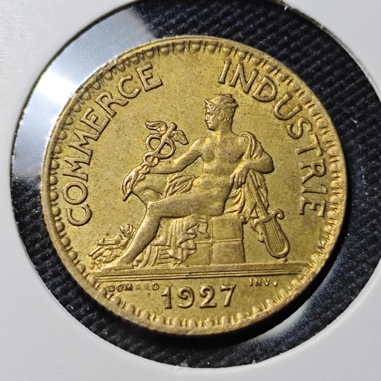 KK钱币收藏小铺  第385期  2月预留时间 周末发货  法国1法郎铜币