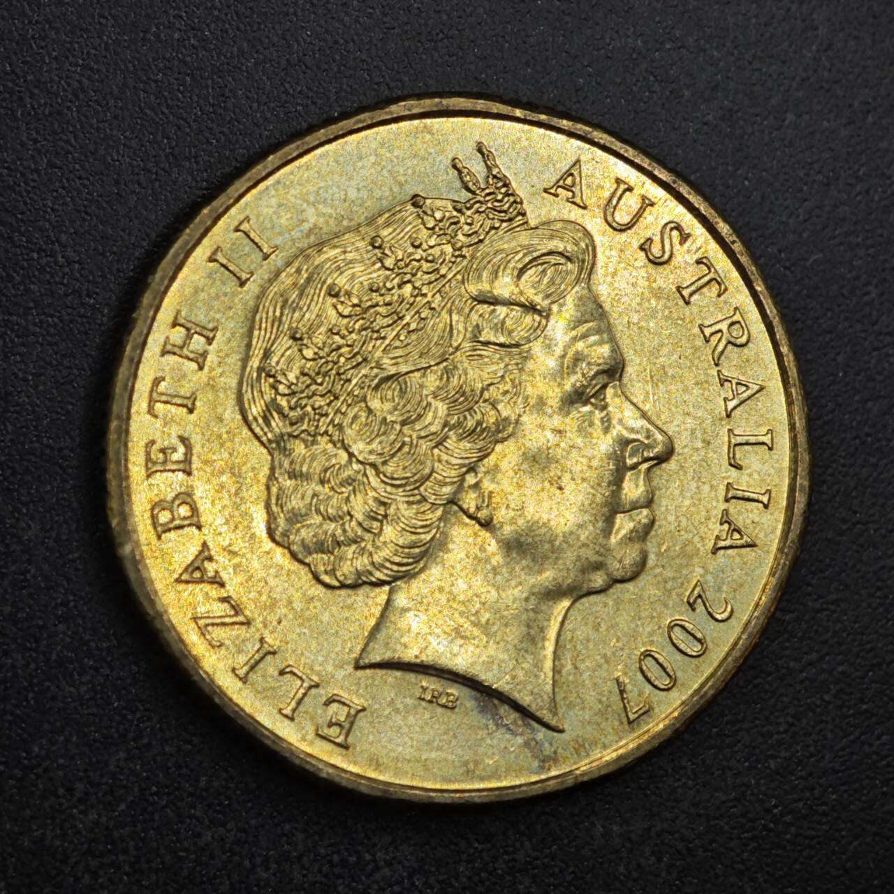 【淘币小摊】限时拍第八百四十拍  散币银币场  满百包邮可预留两周  周一统一发货  澳大利亚2007年1元纪念币