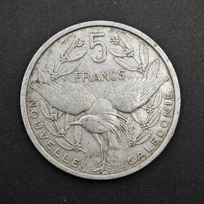 【淘币小摊】限时拍第八百四十拍  散币银币场  满百包邮可预留两周  周一统一发货  - 喀里多尼亚1952年5法郎铝币