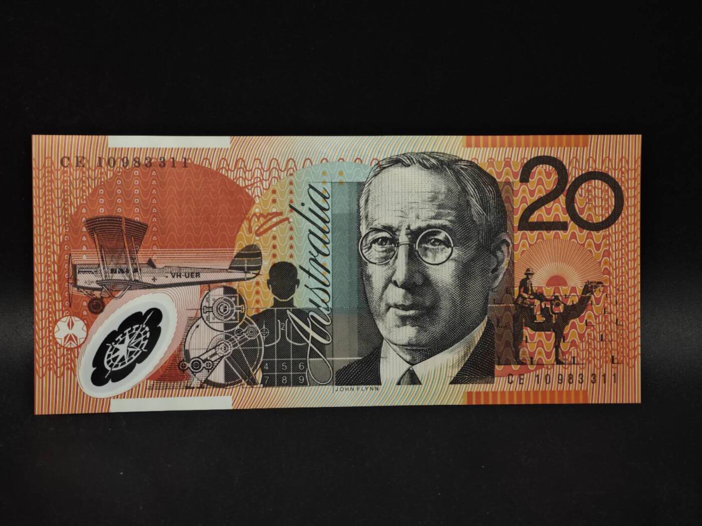 【淘币小摊】限时拍第八百四十二拍  纸币场  满百包邮可预留两周  周一统一发货  澳大利亚20元塑料钞