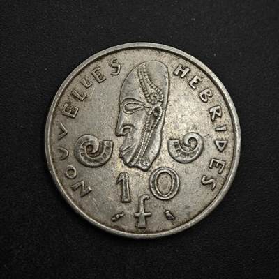 【淘币小摊】限时拍第八百四十拍  散币银币场  满百包邮可预留两周  周一统一发货  - 赫布里底1973年10法郎镍币