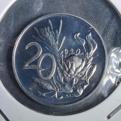 沼泽如烟--第953场 - 南非1971年20分精制币