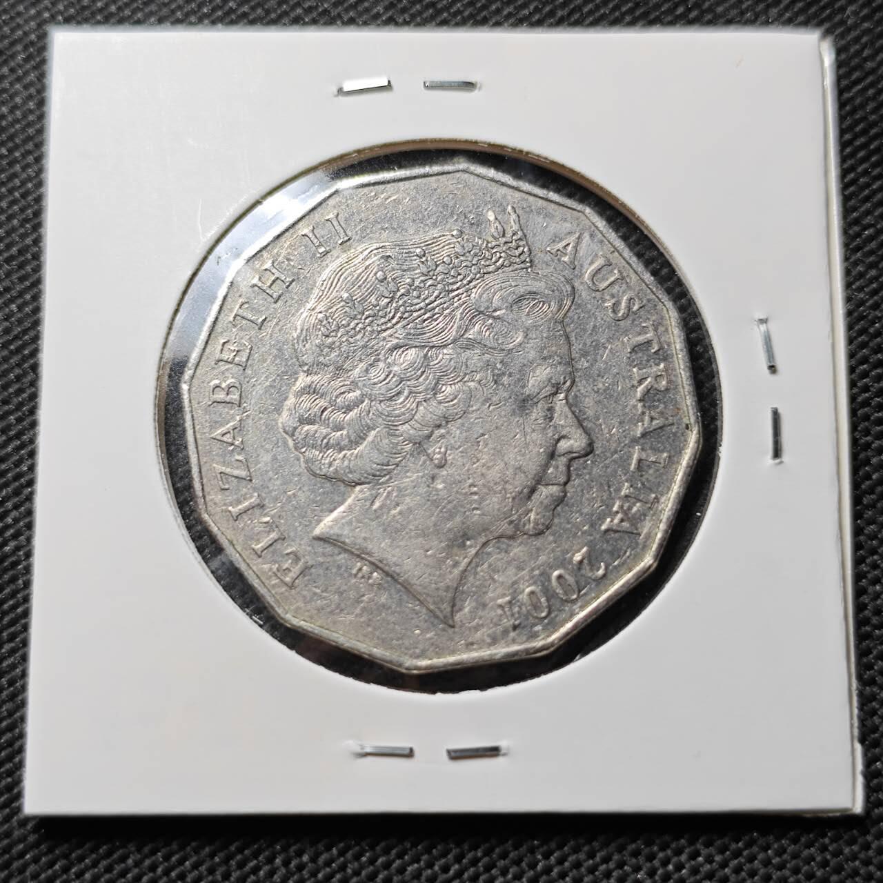 KK钱币收藏小铺  第385期  2月预留时间 周末发货  澳大利亚50便士纪念币