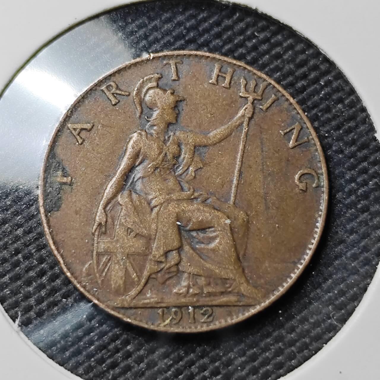 KK钱币收藏小铺  第385期  2月预留时间 周末发货  英国1法新铜币