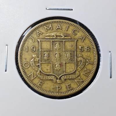 KK钱币收藏小铺  第385期  2月预留时间 周末发货 -  英属牙买加1便士铜币