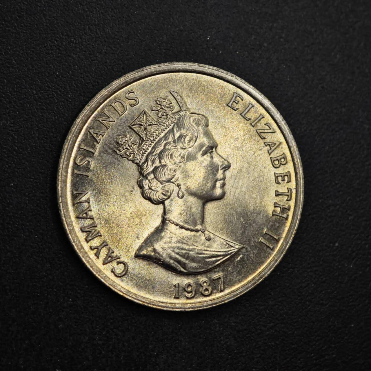 【淘币小摊】限时拍第八百四十拍  散币银币场  满百包邮可预留两周  周一统一发货  开曼1987年10便士