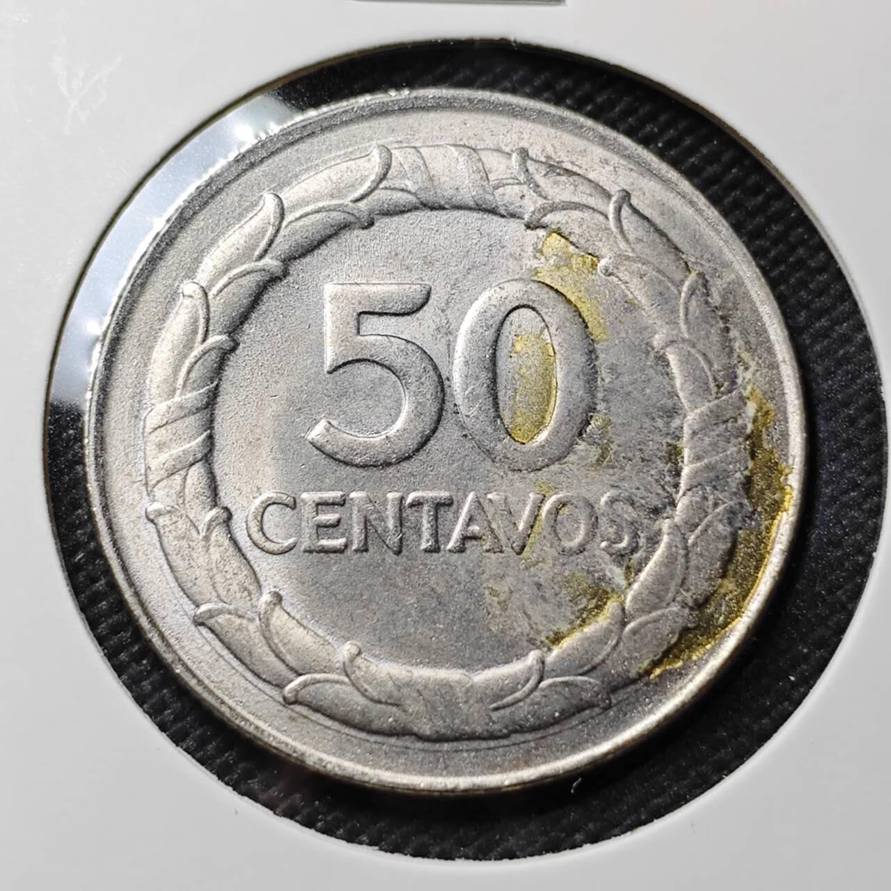 KK钱币收藏小铺  第385期  2月预留时间 周末发货  1968哥伦比亚50分