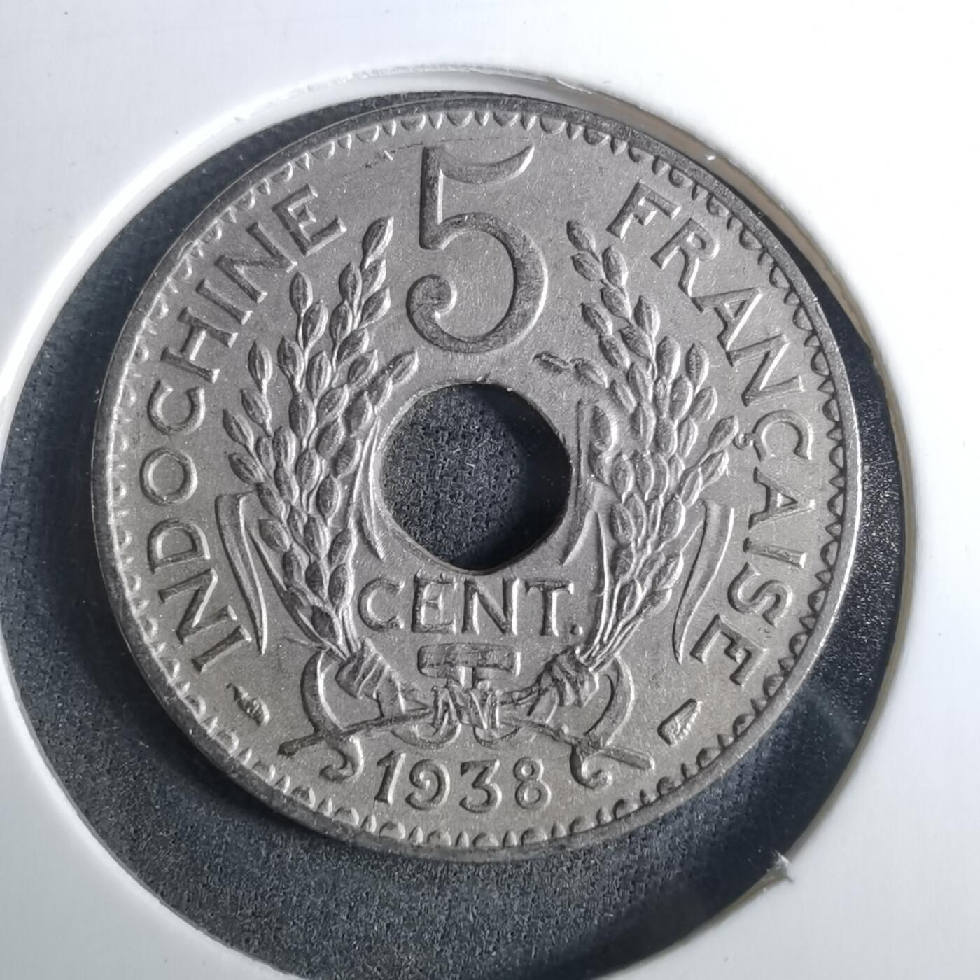 沼泽如烟--第952场 法属印度支那1938年五分