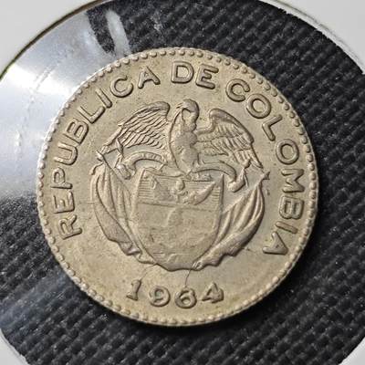 KK钱币收藏小铺  第385期  2月预留时间 周末发货 -  1964哥伦比亚10分