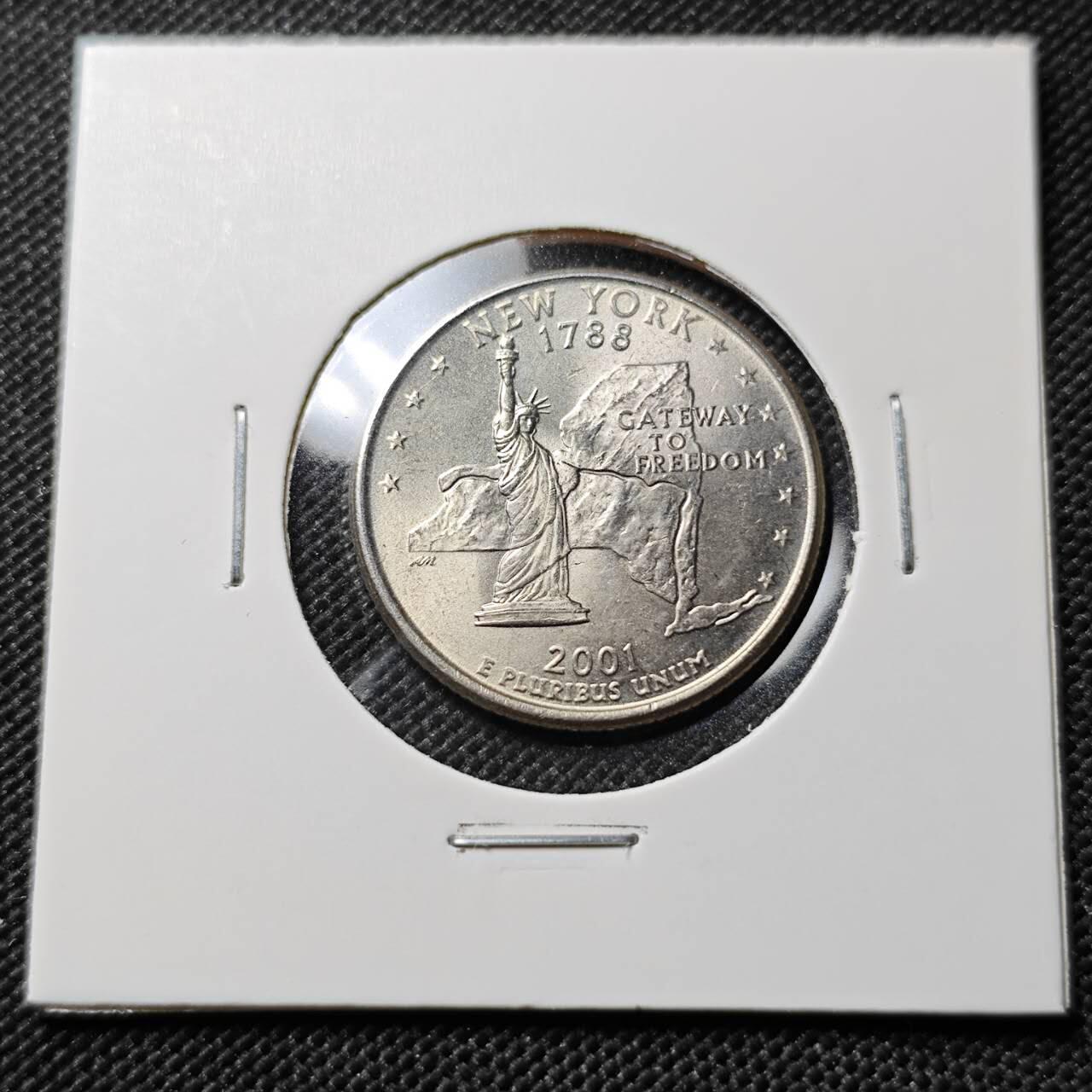 KK钱币收藏小铺  第385期  2月预留时间 周末发货  美国25分纪念币 好品