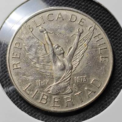 KK钱币收藏小铺  第385期  2月预留时间 周末发货 -  1978智利10比索 自由女神