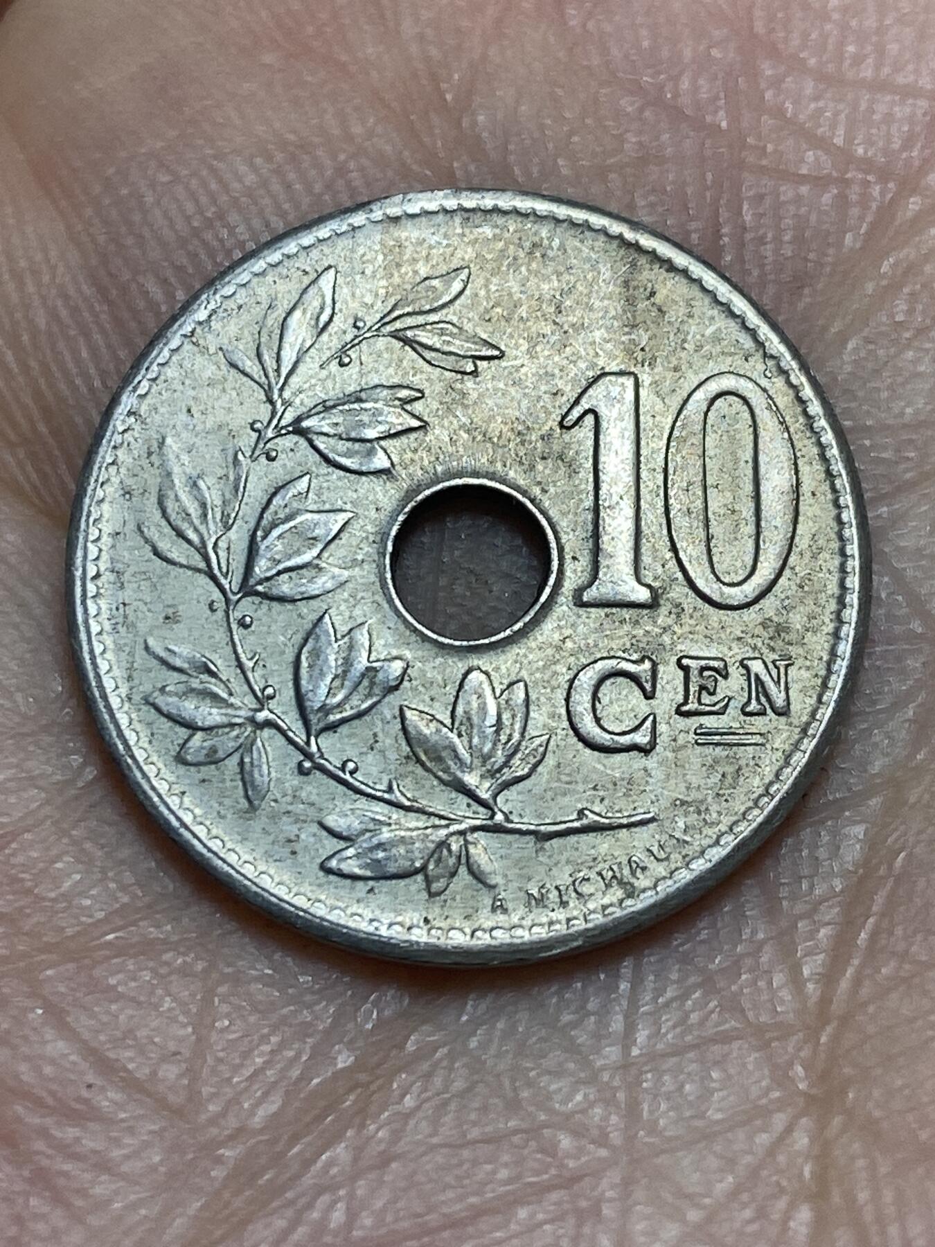 2026年第三场(总第一百七十二场）外国好品散币场(免佣金) 好品–比利时🇧🇪1904年10分(利奥波德二世时期，荷语版)