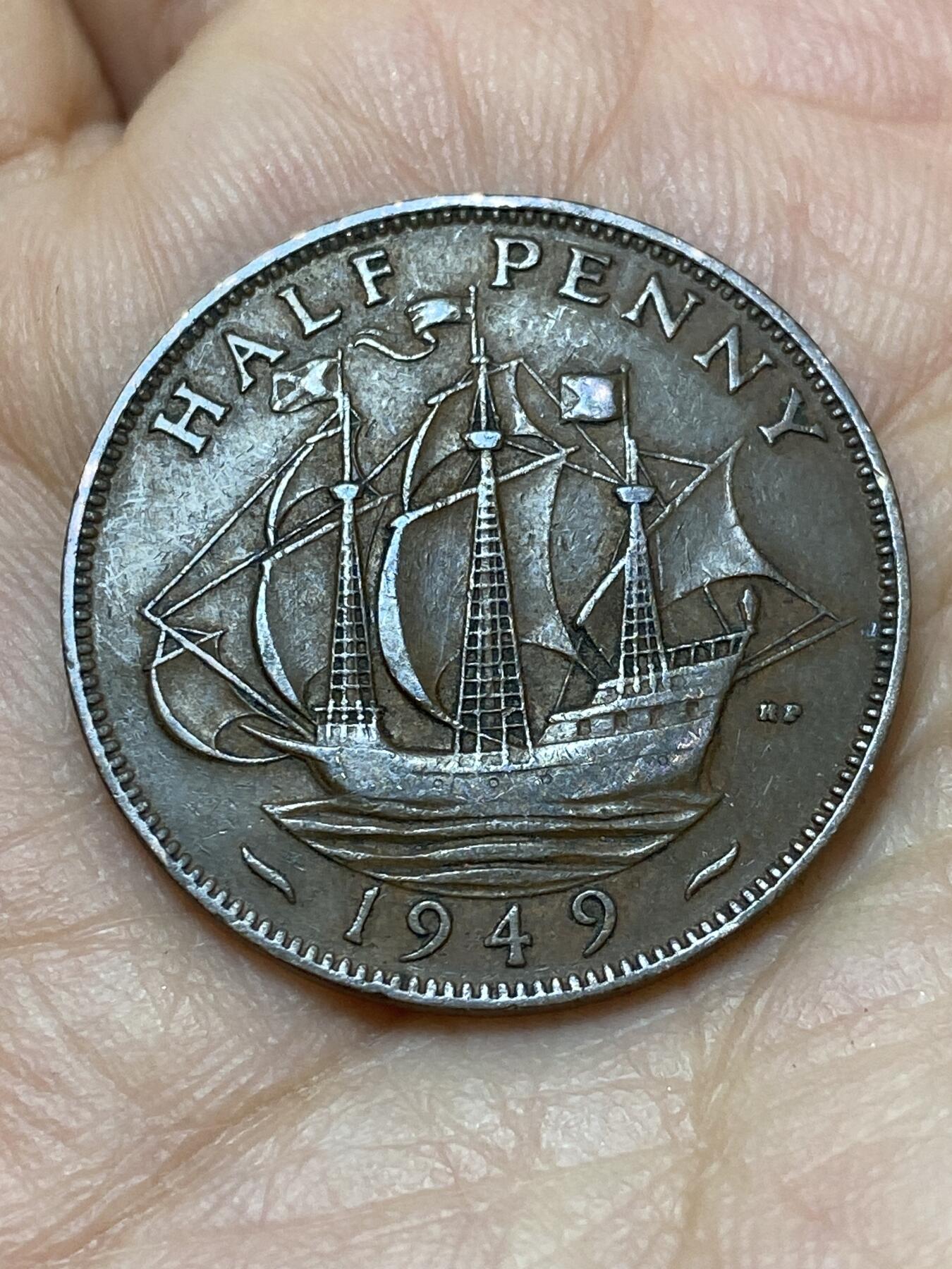 2026年第三场(总第一百七十二场）外国好品散币场(免佣金) 英国🇬🇧1949年半便士(乔治六世第二版)