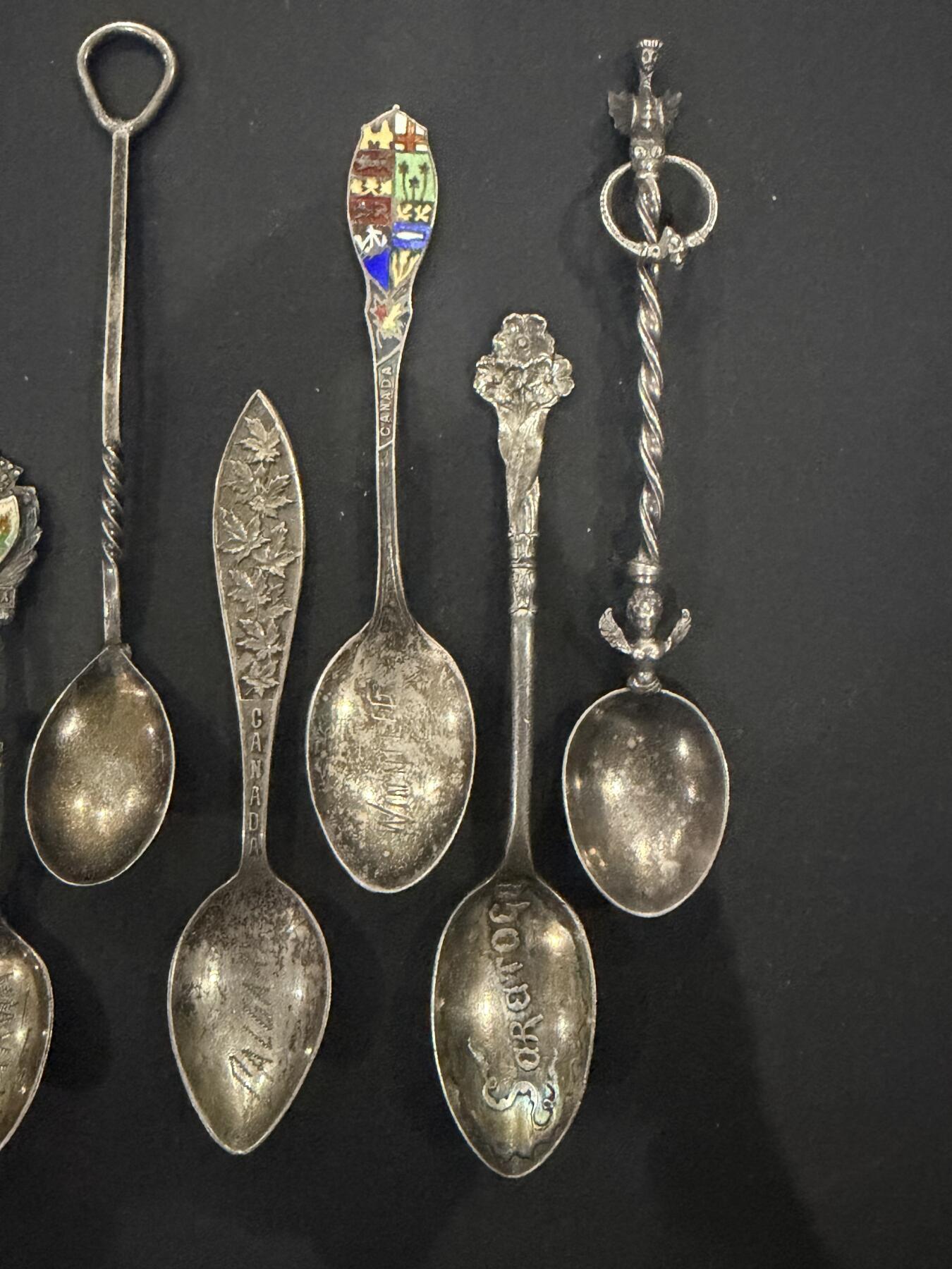 海外回流精品（欧美专场） 欧洲回流纯银咖啡勺9把，58.6g。