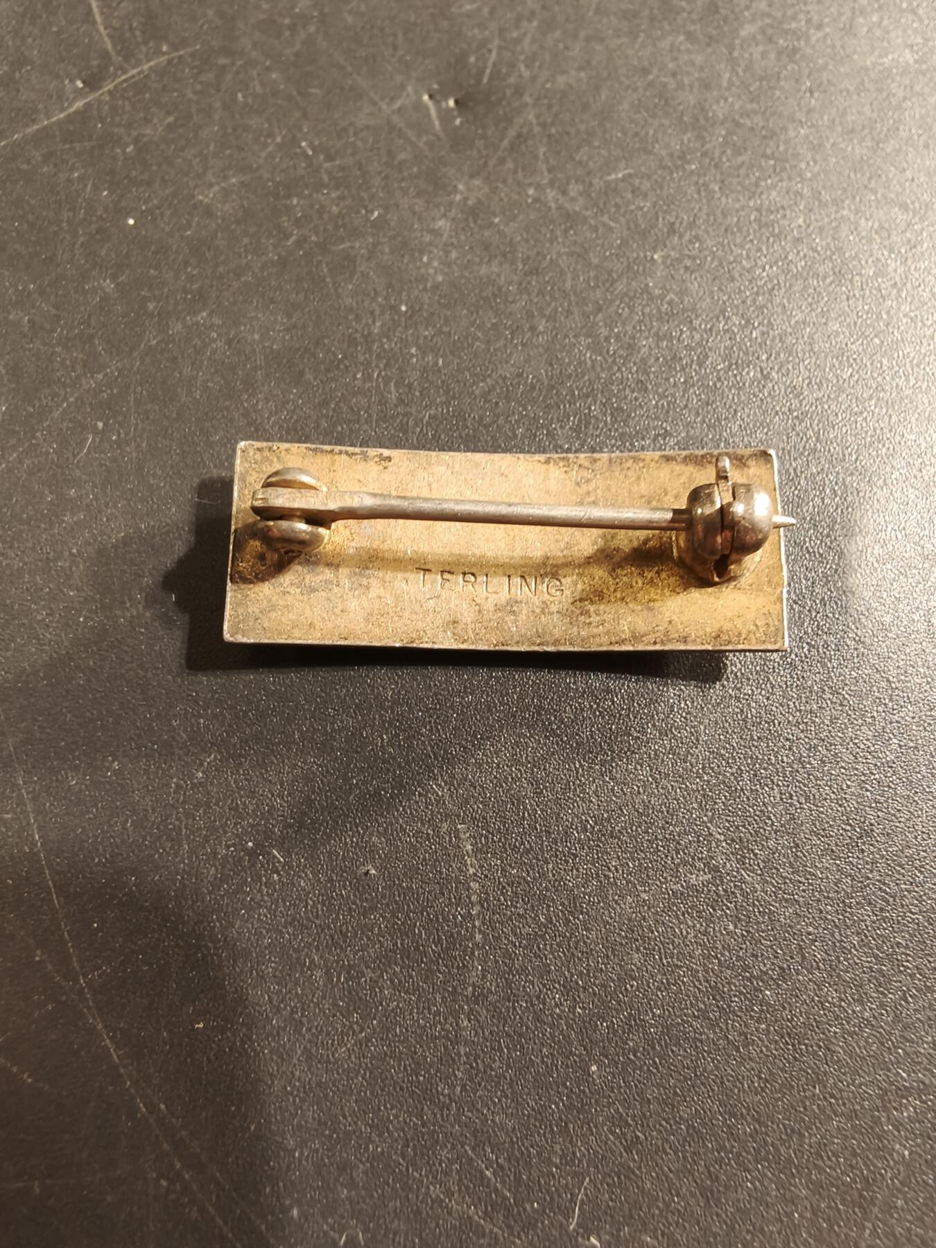 老王徽章第174期 美国陆军少尉军衔    925银   二战时期横针版    4.6g